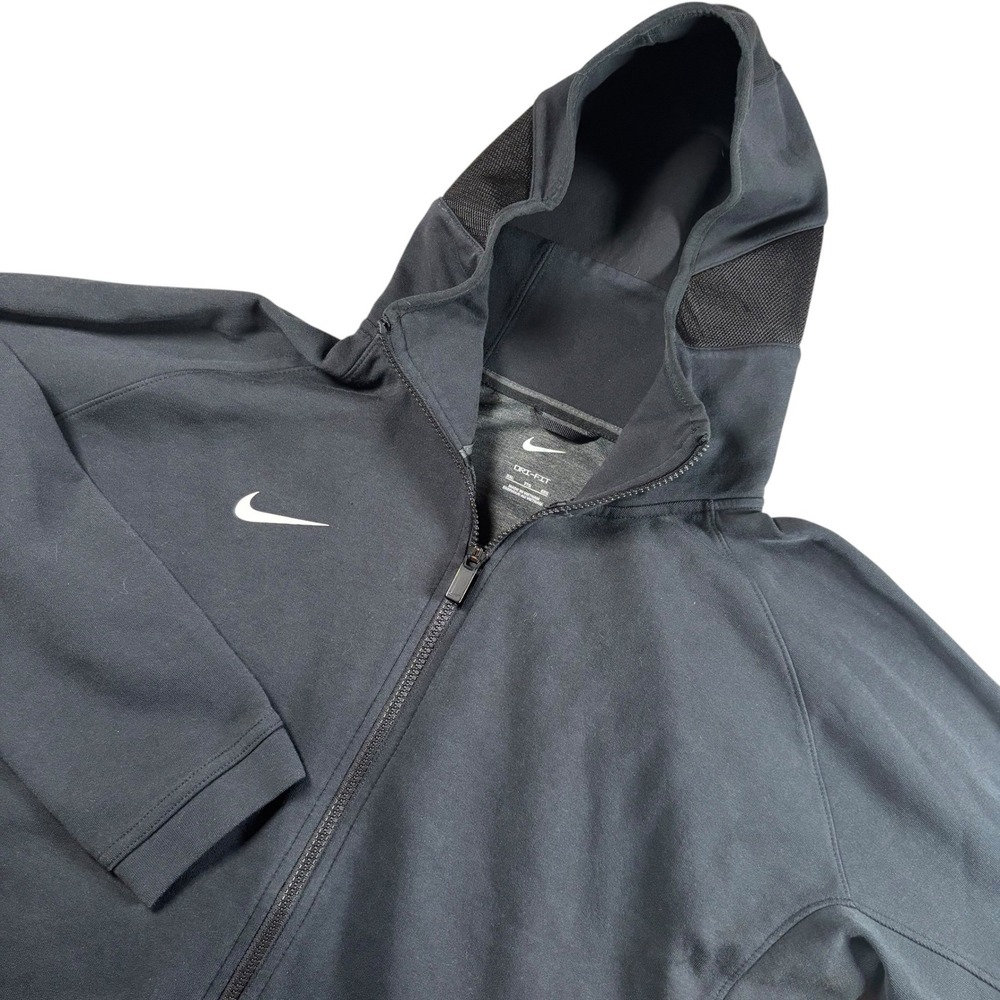 Nike Dri-FIT Full Zip Hoodie Women 2XL Black CQ0335-010 Training Jacket Gym